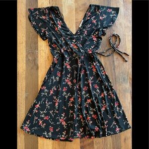 NWOT Faux Wrap Floral Dress